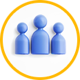 Icon of people gathering